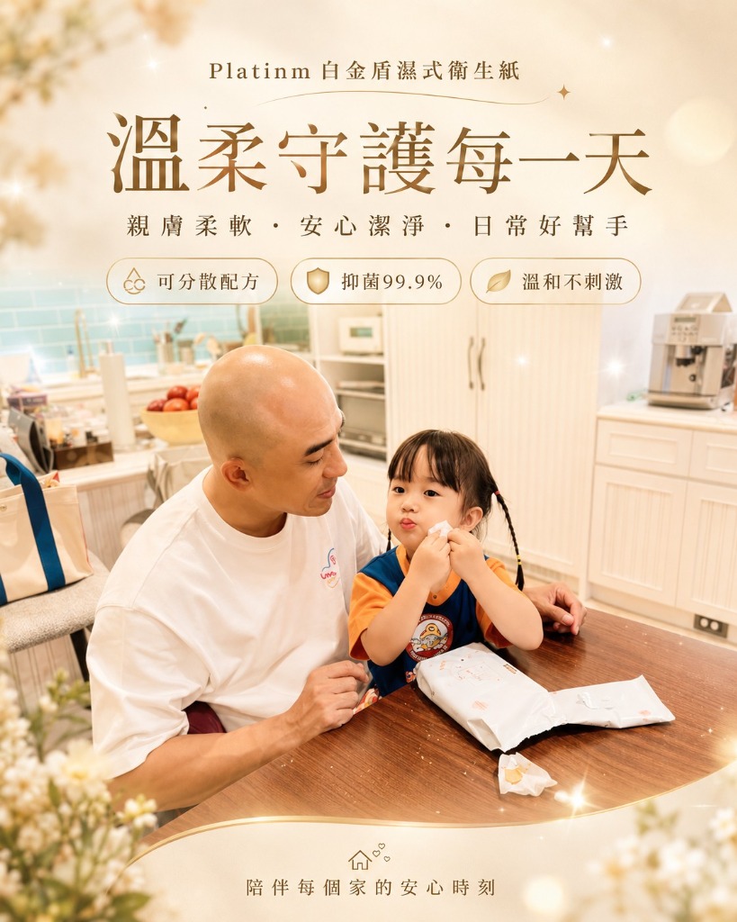 能沖入馬桶的水解天然纖維。守護潔淨，也為環保多做一分好選擇